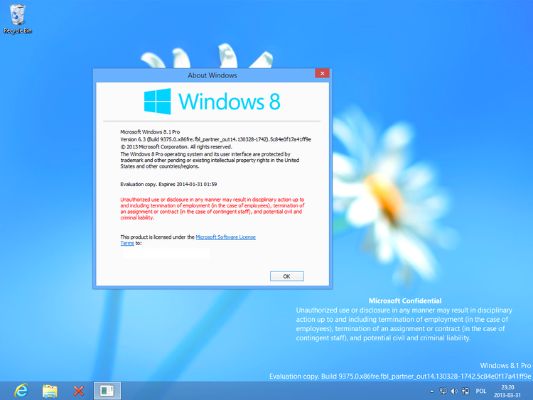 Pentru moment, actuala versiune de testare Windows 8.1 nu include modificările promise
