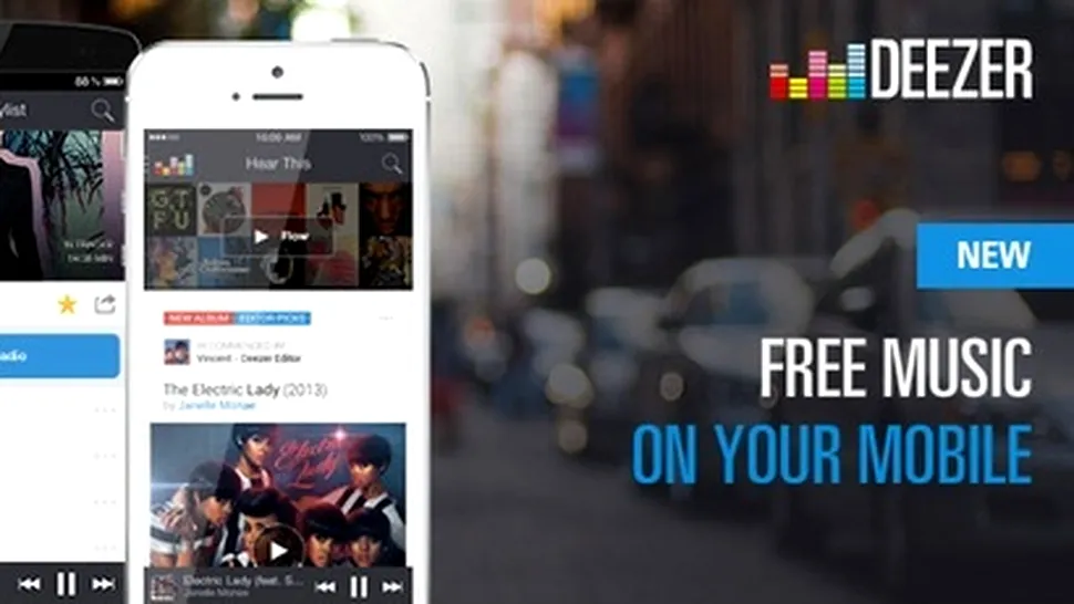Deezer oferă acces gratuit nelimitat pe telefoane mobile sau tablete