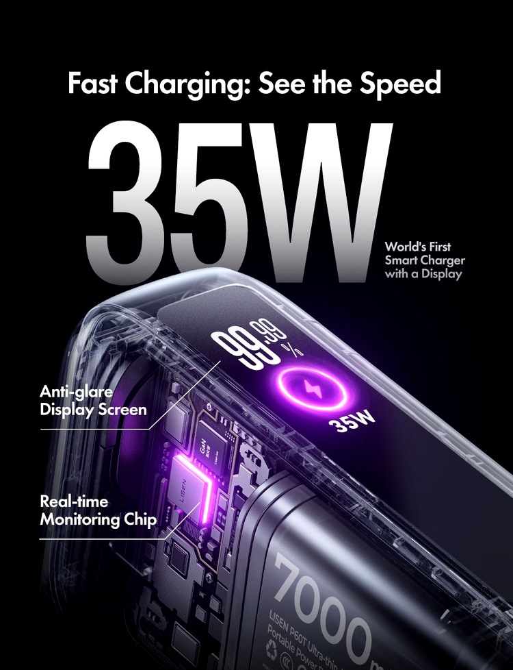 LISEN 3-in-1 Fast Travel Charger 