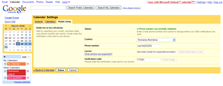 Google Calendar 