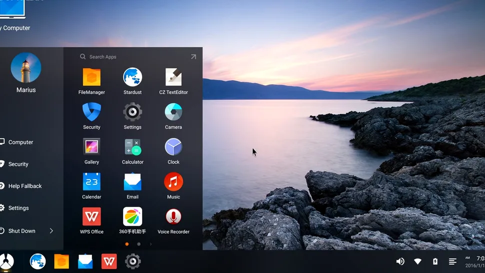 Phoenix OS 2.0 Alpha, o versiune de Android 7.1 pentru PC
