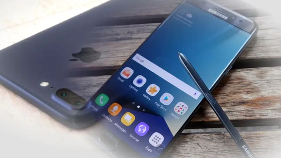 ANALIST: Între 5 şi 7 milioane de utilizatori Samsung vor trece la iPhone 7 în urma incidentului Note7