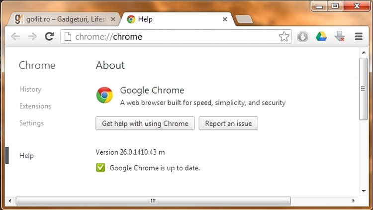 Google Chrome 26