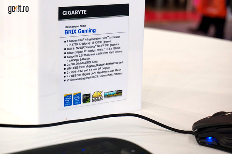 Gigabyte Brix 2 - specificaţii
