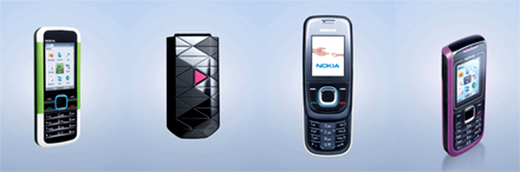 Nokia 5000, Nokia 7070 Prism, Nokia 2680 Slide, Nokia 1680 Classic