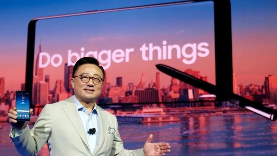 Şeful Samsung prezintă o parte din motivele pentru care a fost inclusă o baterie mai mică pe Galaxy Note 8