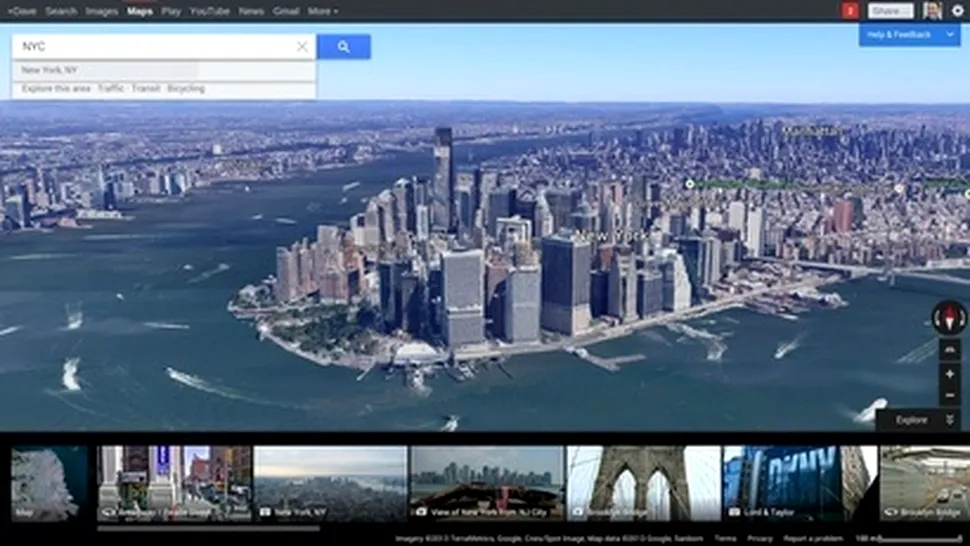 Google Maps, actualizat cu navigaţie mai bună, integrare Earth şi sugestii