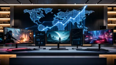 Piața monitoarelor își revine, susținută de cererea pentru gaming