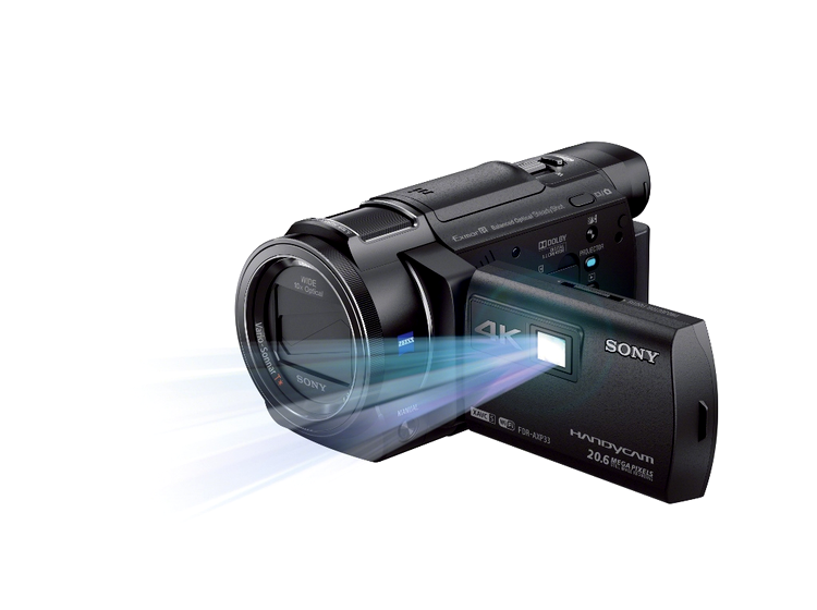 Sony Handycam FDR-AXP33 - videoproiector încorporat