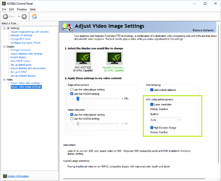 NVIDIA RTX VIDEO