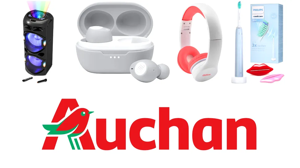 Auchan: 4 electronice interesante disponibile cu reducere mare de preț