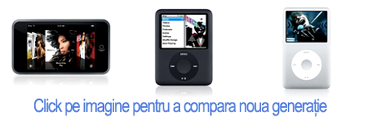 Comparatie noua generatie Apple iPod