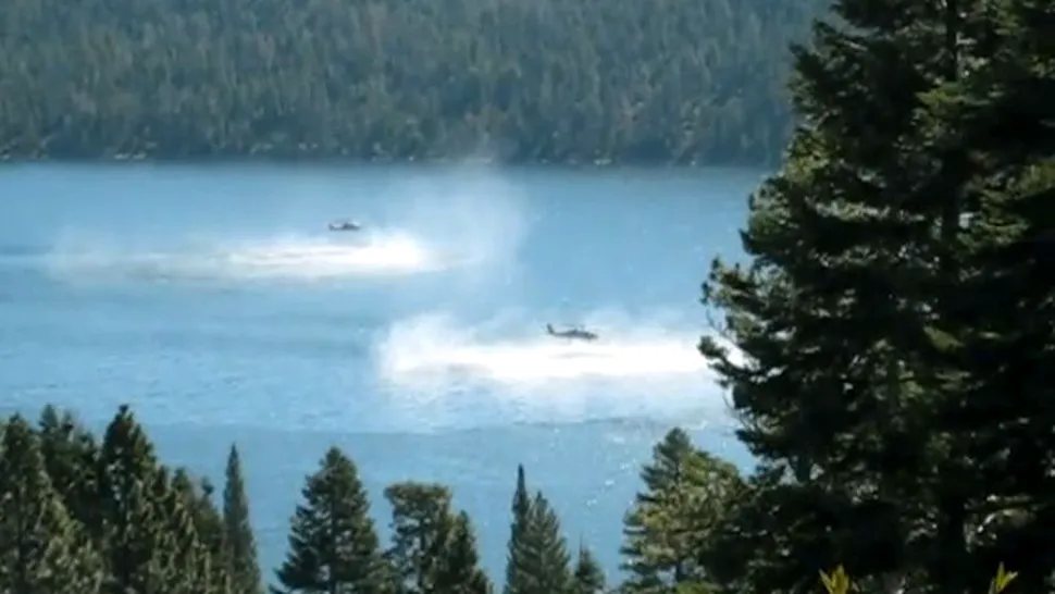 VIDEO: Momentul când două elicoptere militare sunt avariate în timp ce echipajul face poze pentru Facebook