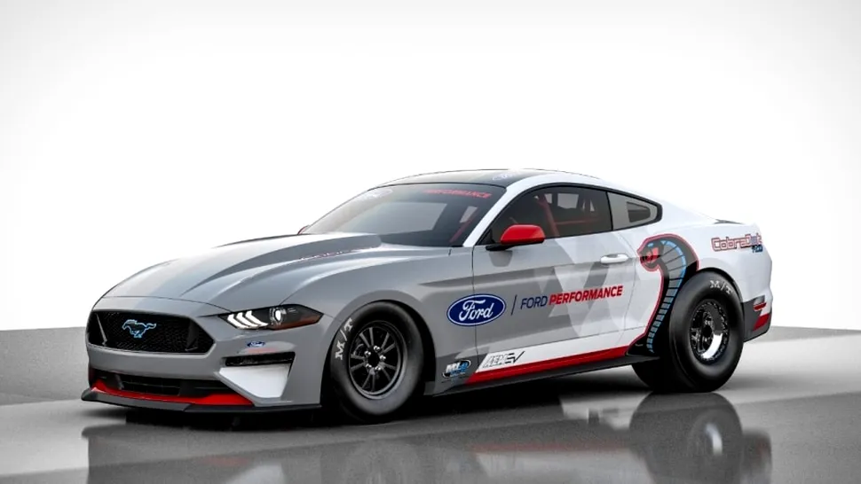 Cum se prezintă noul Ford Mustang pentru drag racing, cu propulsie full-electric de fabrică