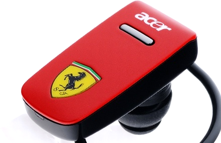 Headset-ul Bluetooth asortat cu Acer Liquid E Ferrari