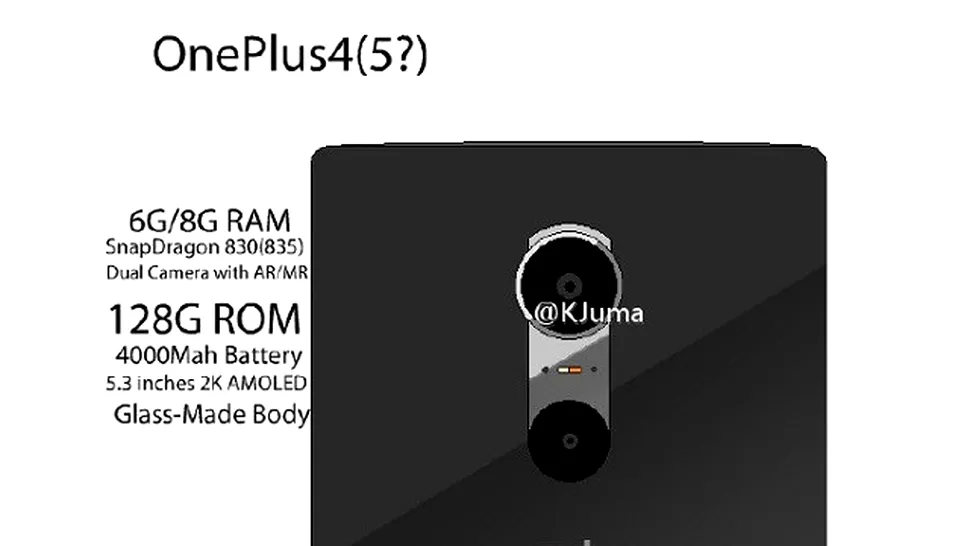 OnePlus 4 ar putea fi echipat cu Snapdragon 830, 8 GB RAM şi un sistem dual-camera
