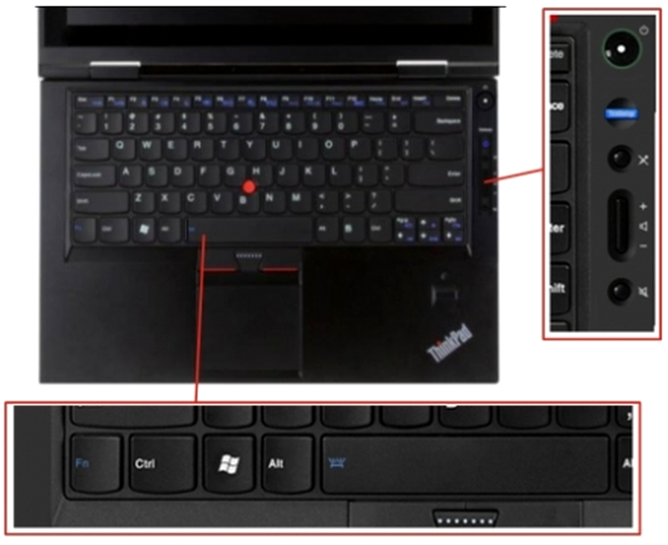 Lenovo X1 - tastatura şi butoanele laterale
