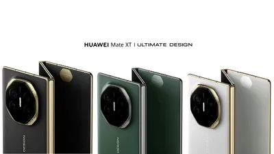 E oficial: a fost lansat primul telefon triplu pliabil din lume. Ce specificații are HUAWEI Mate XT și cât costă