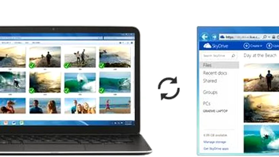 Microsoft SkyDrive, actualizat cu opţiuni noi pentru sincronizarea şi partajarea fişierelor