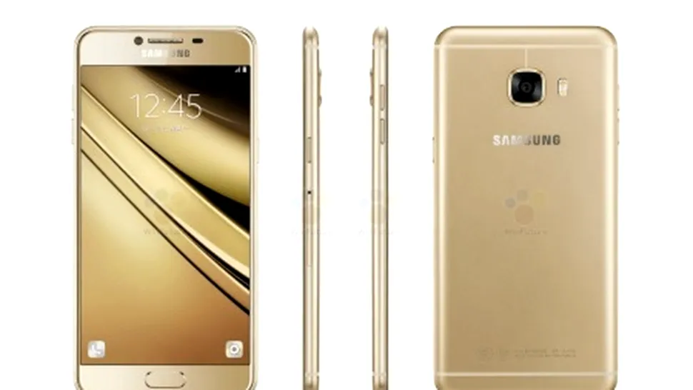 Galaxy C5, noul smartphone Samsung oferit în carcasă metalică, apare în imagini de prezentare oficiale