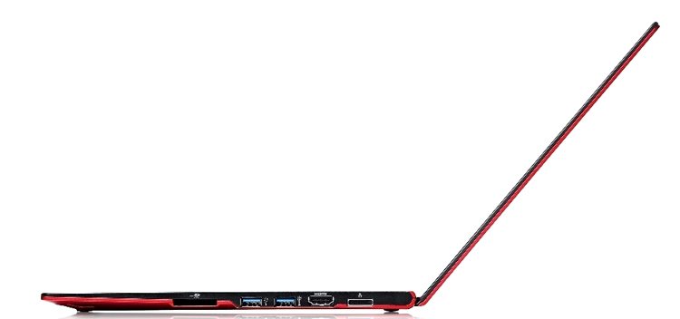 Fujitsu LifeBook U772 - vedere din lateral