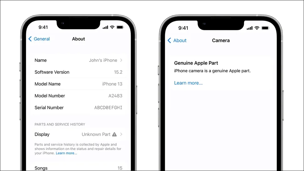 iOS 15.2 va anunța utilizatorii de iPhone dacă piesele din telefoanele lor sunt originale