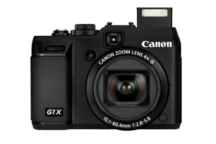 Canon G1 X cu blitzul integrat ridicat