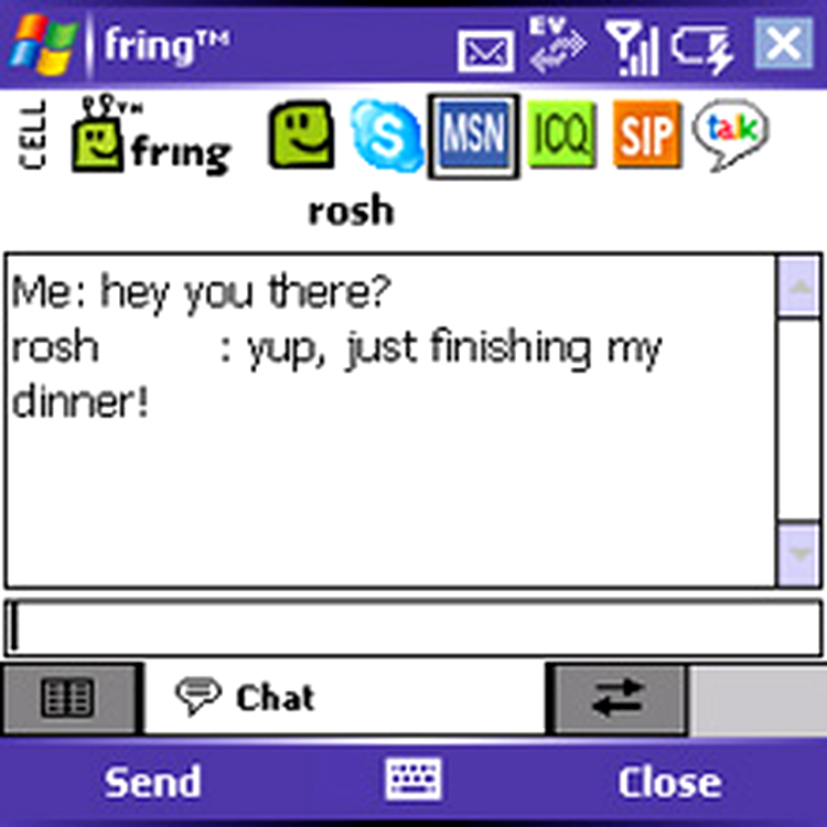 Frings chat window