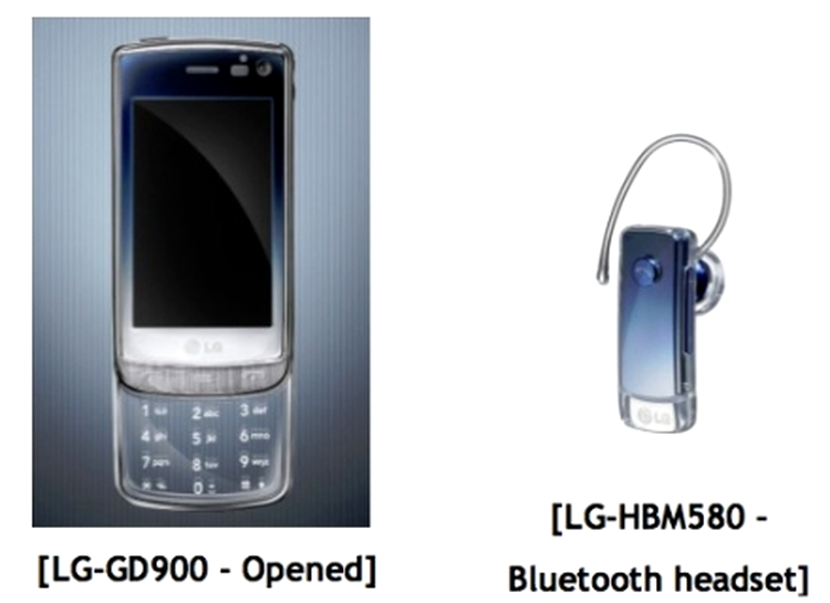 LG GD900 si heaset-ul Bluetooth cu care se asorteaza