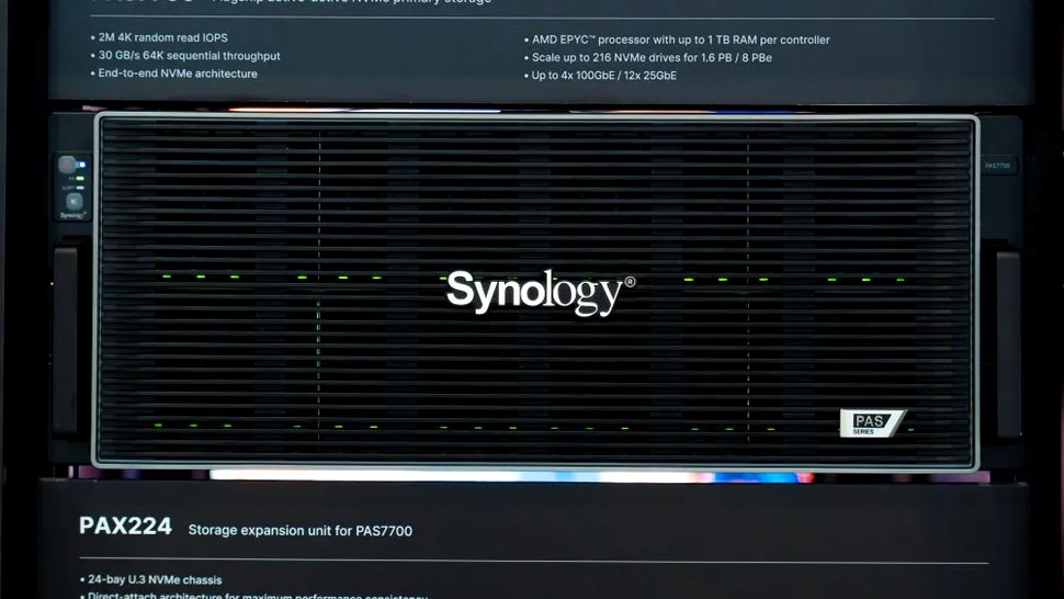 Synology PAS7700, o soluție de stocare NVMe