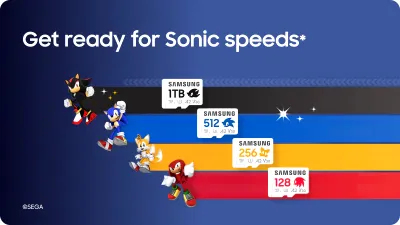 Samsung colaborează cu SEGA pentru noile card-uri microSD cu ariciul Sonic