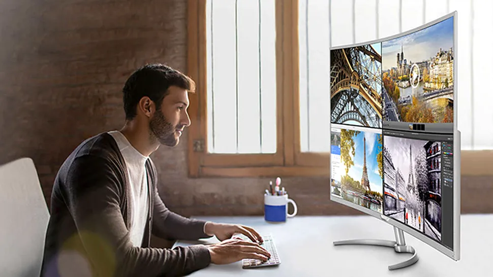 Philips lansează cel mai mare monitor 4K curbat, de pe piaţă