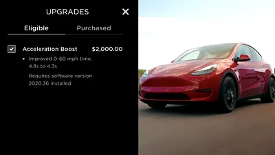 Tesla vinde pe 2.000 de dolari un update software care crește puterea mașinii