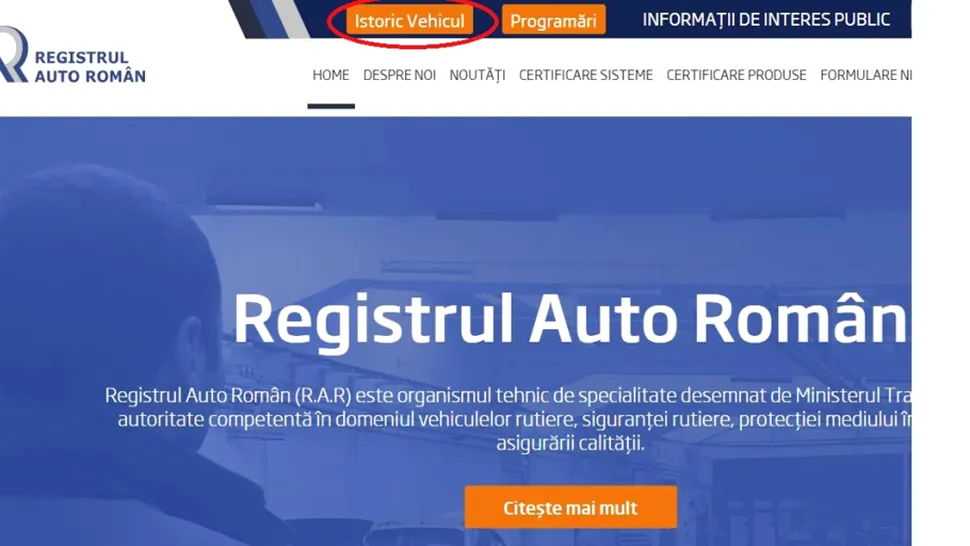 Cum obții istoric daune de la RAR pentru orice vehicul înmatriculat România