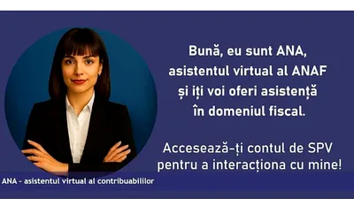 ANAF are chatbot AI: La ce întrebări poate răspunde ANA?