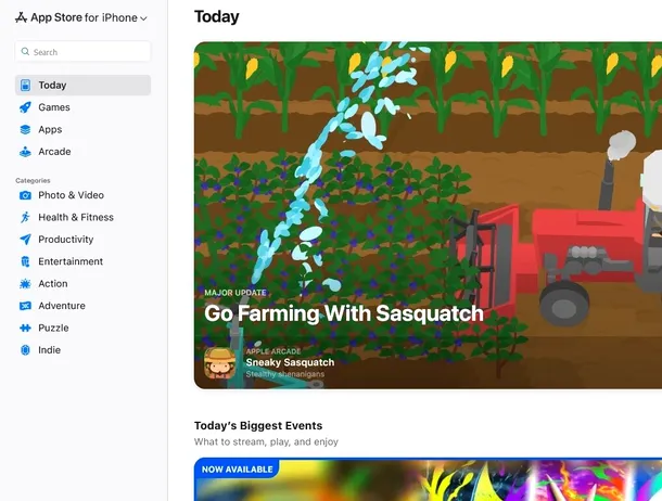 App Store are, în sfârșit, o interfață web