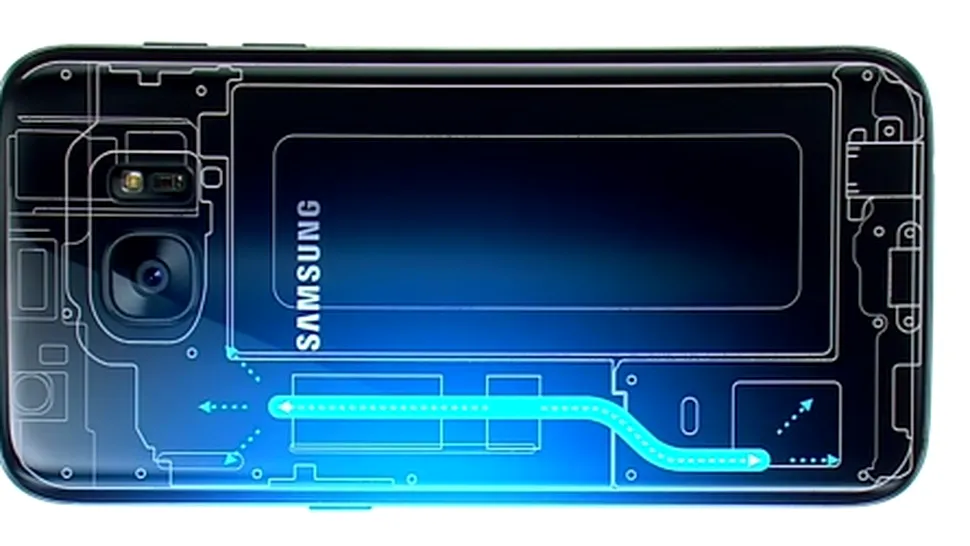 Anunţat cu un sistem de răcire sofisticat, pe bază de lichid, Galaxy S7 oferă o surpriză atunci când încercăm să-l dezasamblăm