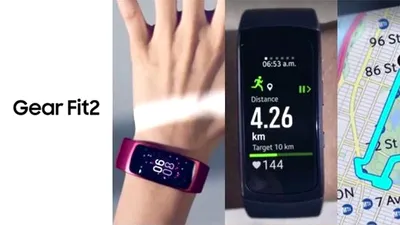 Samsung Gear Fit2 zărit în imagini neoficiale. Vine cu senzor de puls şi hardware actualizat