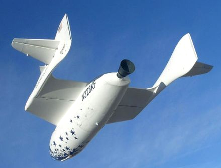 SpaceShipOne în zbor