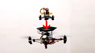 O soluţie pentru prelungirea timpului de zbor al dronelor: alimentarea în zbor, asemeni avioanelor de vânătoare