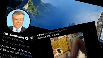 Ambasadorul Chinei în UK a dat like unei postări pornografice pe Twitter. Susține că i-a fost spart contul