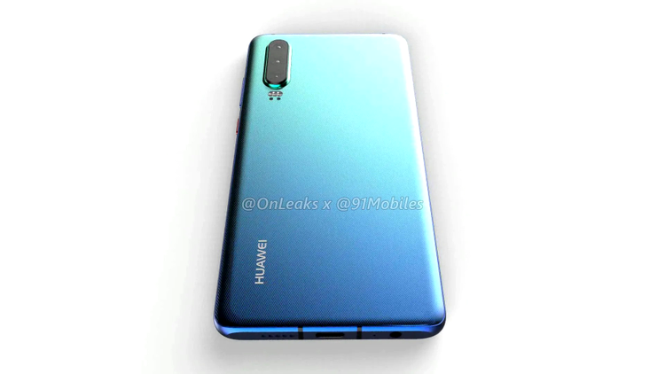 Huawei P30 - CAD render