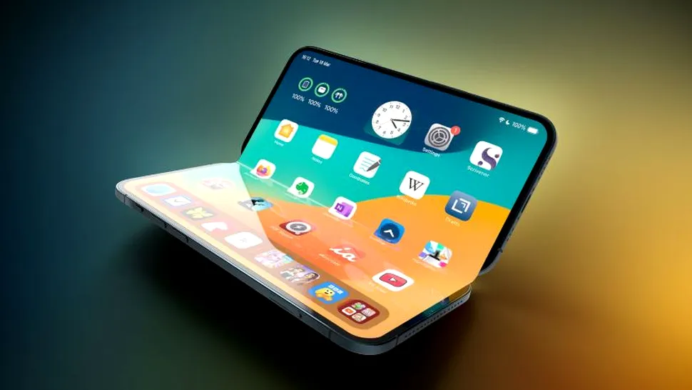 A început producția de ecrane pentru viitorul iPhone pliabil
