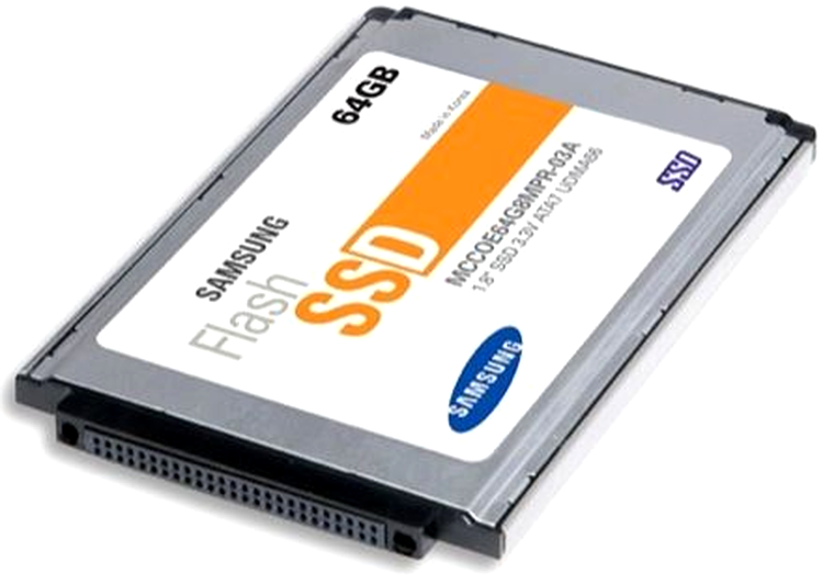 Harddisk SSD de 64 GB de la Samsung