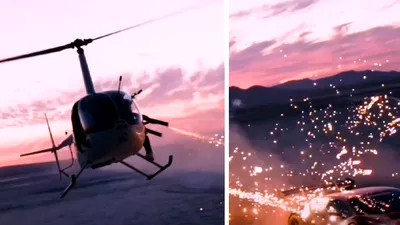 Youtuber, pus sub acuzare după ce a tras cu artificii într-un Lamborghini din elicopter - VIDEO