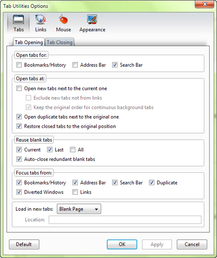 Tab Utilities