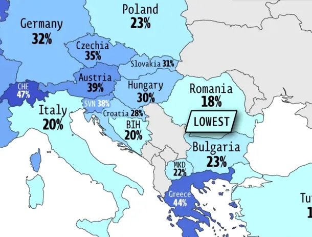 Harta adopției AI în Europa: România este codașă