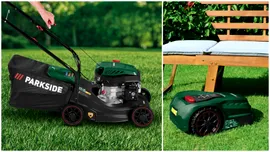Trei dispozitive de tuns gazonul Parkside, disponibile în curând la Lidl: robot, mașină pe benzină și trimmer