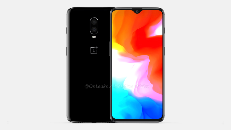 OnePlus 6T 3D render