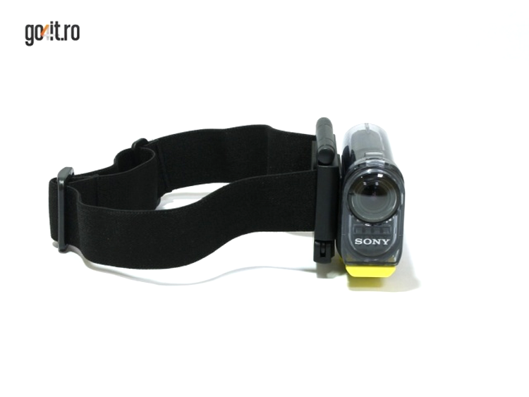 Sony Action Cam cu banda elastică ataşată